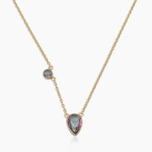 Mystic Quartz Gold Vermeil Minimalist Necklaces