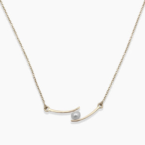 Natural White Pearl Gold Vermeil Necklaces