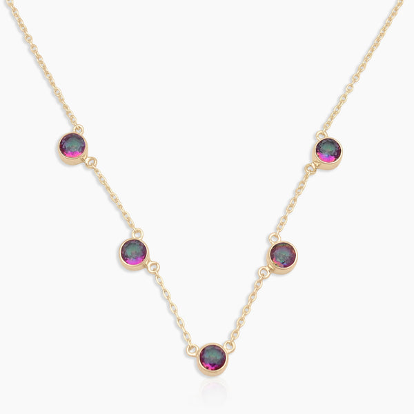 Amethyst Gold Vermeil Minimalist Necklaces