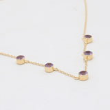 Amethyst Gold Vermeil Minimalist Necklaces