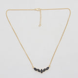 Gold Vermeil Garnet Minimalist Necklaces