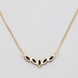 Gold Vermeil Garnet Minimalist Necklaces