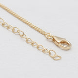 Gold Vermeil Garnet Minimalist Necklaces