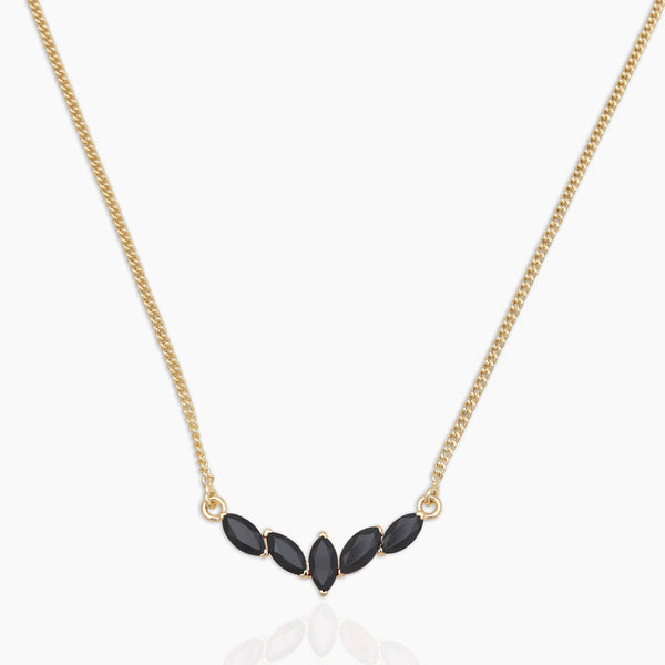 Gold Vermeil Garnet Minimalist Necklaces