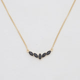 Gold Vermeil Garnet Minimalist Necklaces