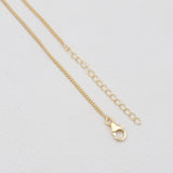 Gold Vermeil Garnet Minimalist Necklaces
