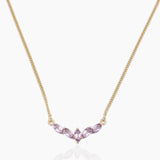 Gold Vermeil Garnet Minimalist Necklaces