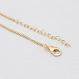 Gold Vermeil Garnet Minimalist Necklaces