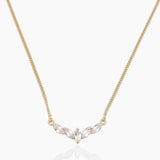Gold Vermeil Garnet Minimalist Necklaces