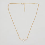 Gold Vermeil Garnet Minimalist Necklaces