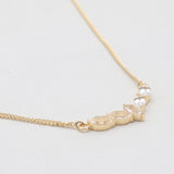 Gold Vermeil Garnet Minimalist Necklaces