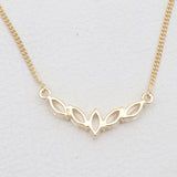 Gold Vermeil Garnet Minimalist Necklaces