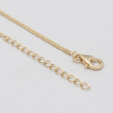 Gold Vermeil Garnet Minimalist Necklaces