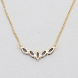 Gold Vermeil Garnet Minimalist Necklaces