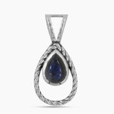 925 Silver Spectrolite Drop Pendant