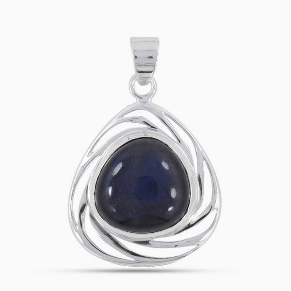 925 Sterling Silver Spectrolite Pendant
