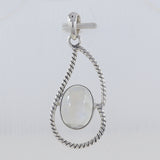 Rainbow Moonstone 925 Sterling Silver Pendant