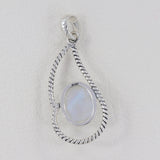 925 Silver Rainbow Moonstone Pendant