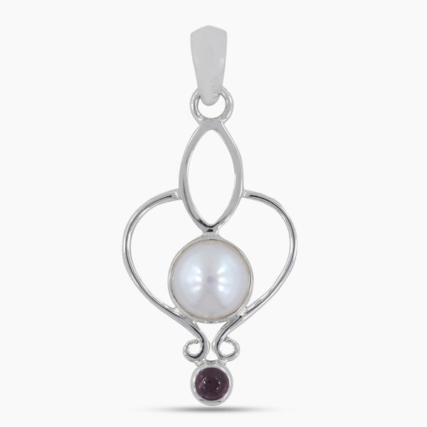 925 Sterling Silver Pearl Pendant