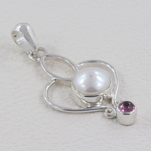 925 Sterling Silver Pearl Pendant
