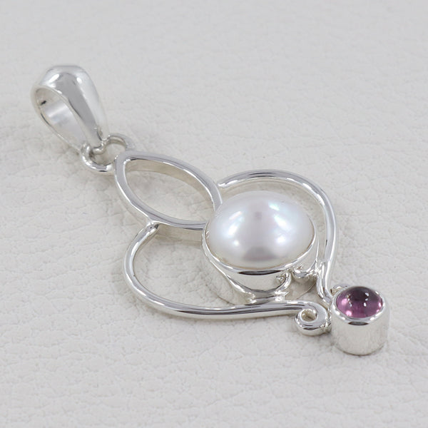 925 Sterling Silver Pearl Pendant
