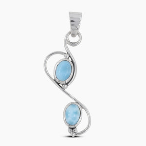 925 Sterling Silver Larimar Pendants