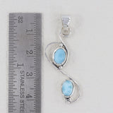 925 Sterling Silver Larimar Pendants