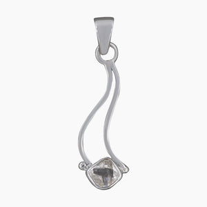 925 Sterling Silver Herkimer Quartz Pendants