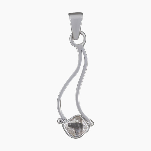 925 Sterling Silver Herkimer Quartz Pendants