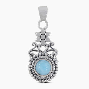 Larimar 925 Sterling Silver Pendants
