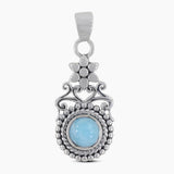 Larimar 925 Sterling Silver Pendants