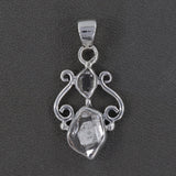 925 Sterling Silver Herkimer Diamond Pendant