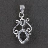 925 Sterling Silver Herkimer Diamond Pendant