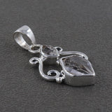 925 Sterling Silver Herkimer Diamond Pendant