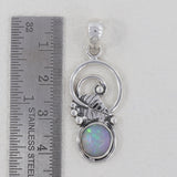 Ethiopian Opal Gemstone 925 Sterling Silver Pendant