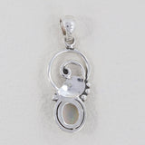 Ethiopian Opal Gemstone 925 Sterling Silver Pendant