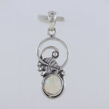 Ethiopian Opal Gemstone 925 Sterling Silver Pendant