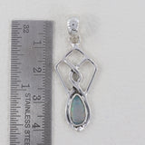 925 Sterling Silver Ethiopian Opal Pendant