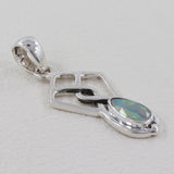 Ethiopian Opal Gemstone 925 Sterling Silver Pendant