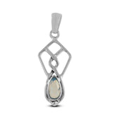 925 Sterling Silver Ethiopian Opal Pendant