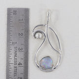 Ethiopian Opal Gemstone 925 Sterling Silver Pendant