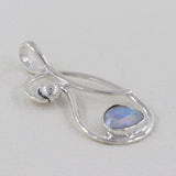 Ethiopian Opal Gemstone 925 Sterling Silver Pendant