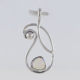 Ethiopian Opal Gemstone 925 Sterling Silver Pendant