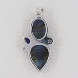 Labradorite Gemstone Silver Pendant