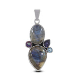 925 Starling Silver Labradorite Pendant