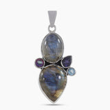 925 Sterling Silver Labradorite Pendant