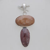925 Sterling Silver Multi Sapphire Pendants