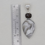 925 Silver Crazy Lace Agate Pendants