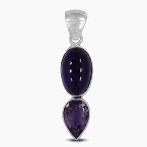 925 Sterling Silver Amethyst Pendants