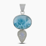 925 Sterling Silver Pink Opal Pendants